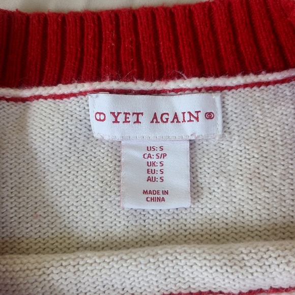 Womans Christmas Sweater "Oh What Fun" Sleigh Designs Size S - Picture 5 of 5